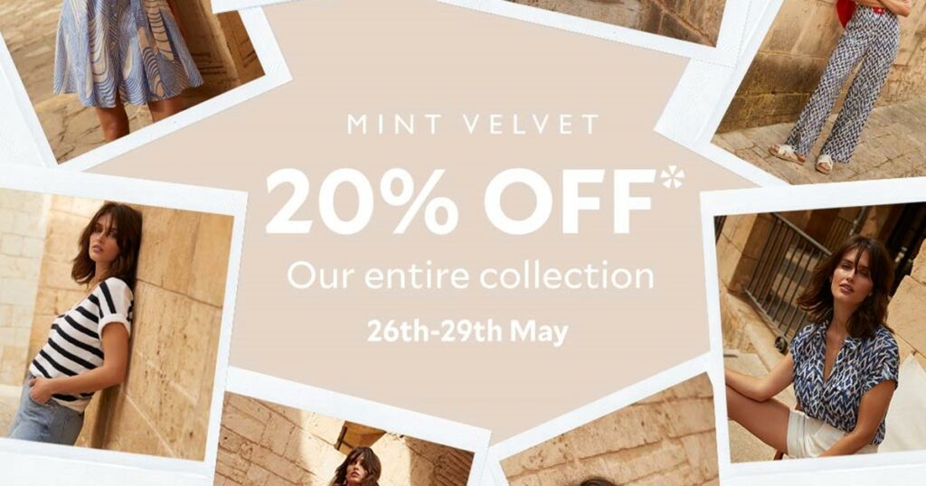 Mint Velvet 20% off