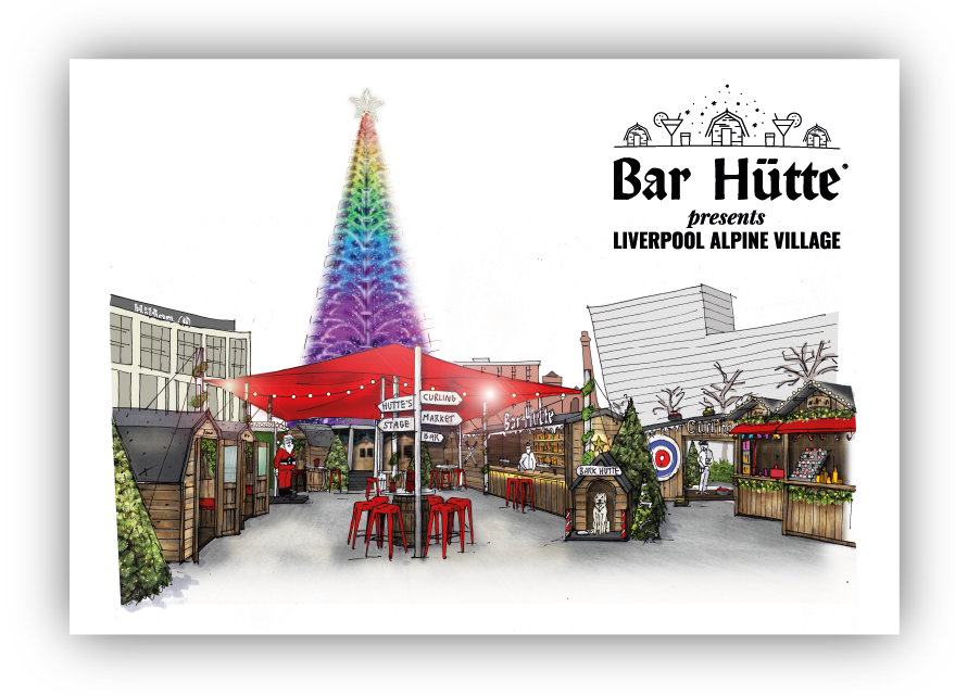 Liverpool Alpine Village - Liverpool ONE - Bar Hütte