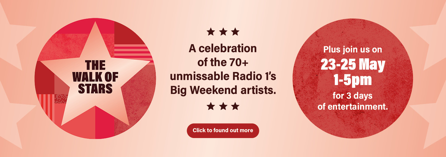 Walk of stars Radio 1 weekend